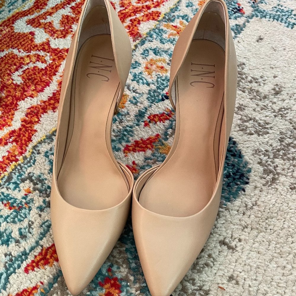 Beige nude INC Kenjay D'Orsay Pumps Stiletto Heel